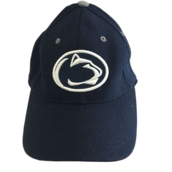 Top of the World Hat Cap One Fit Navy White Penn State Nittany Lions Fitted Cap - Picture 1 of 7